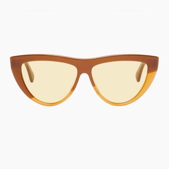 Bottega Veneta cat eye yellow brown Sunglasses main image 5